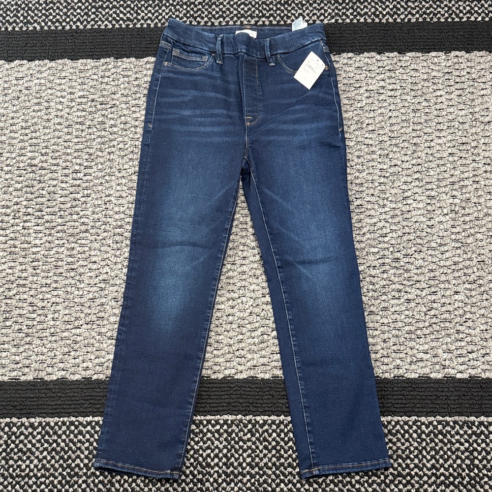 Good American Good Legs Straight Jeans Women’s 27/28 Straight Leg Stretch Denim